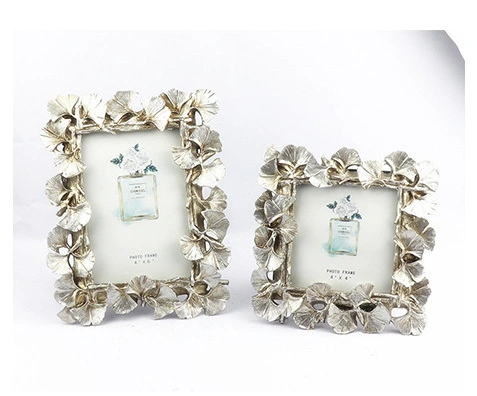 4X4 Picture Frame in Ginkgo Shape 4X6 Resin Photo Frame Home Decoration Wedding Decoration &amp; Gifts