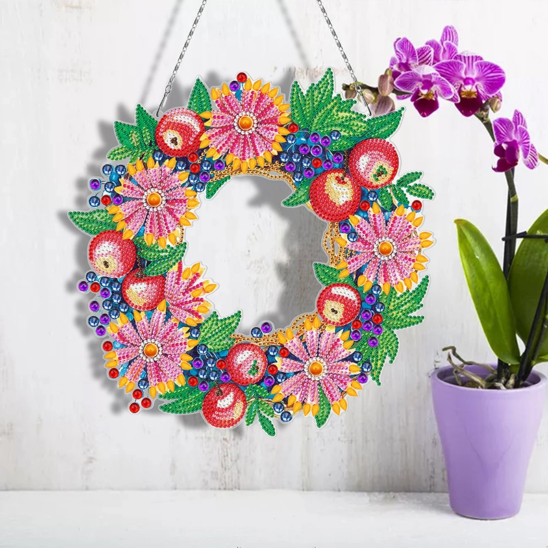 2022 New Trend Home Decoration Flowers and Fruits Diamond Painting PVC Wall Hanging DIY Gift and Handcraft