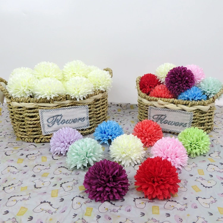 Ping-Pong Chrysanthemum Fake Flower Wedding Hall Decoration Photography Props Dry Flower