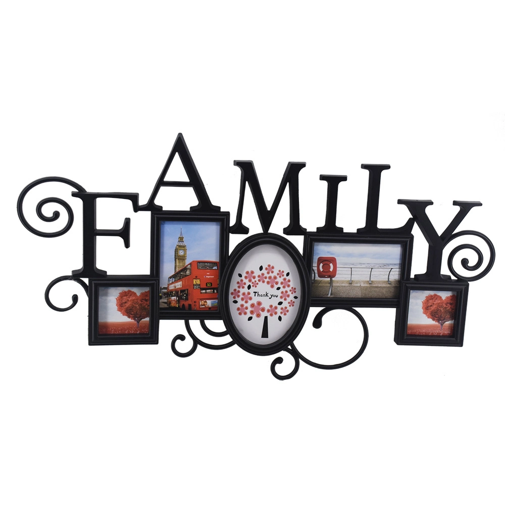 Injection Picture Photo Frame with Family Letters