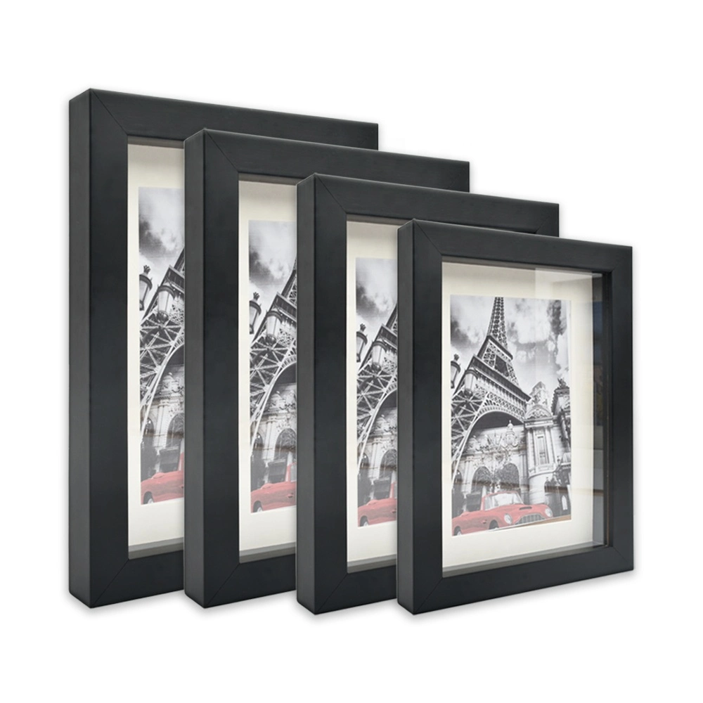 Simple Stylish 4X6 Black MDF Wooden Photo Collage Wall Frame