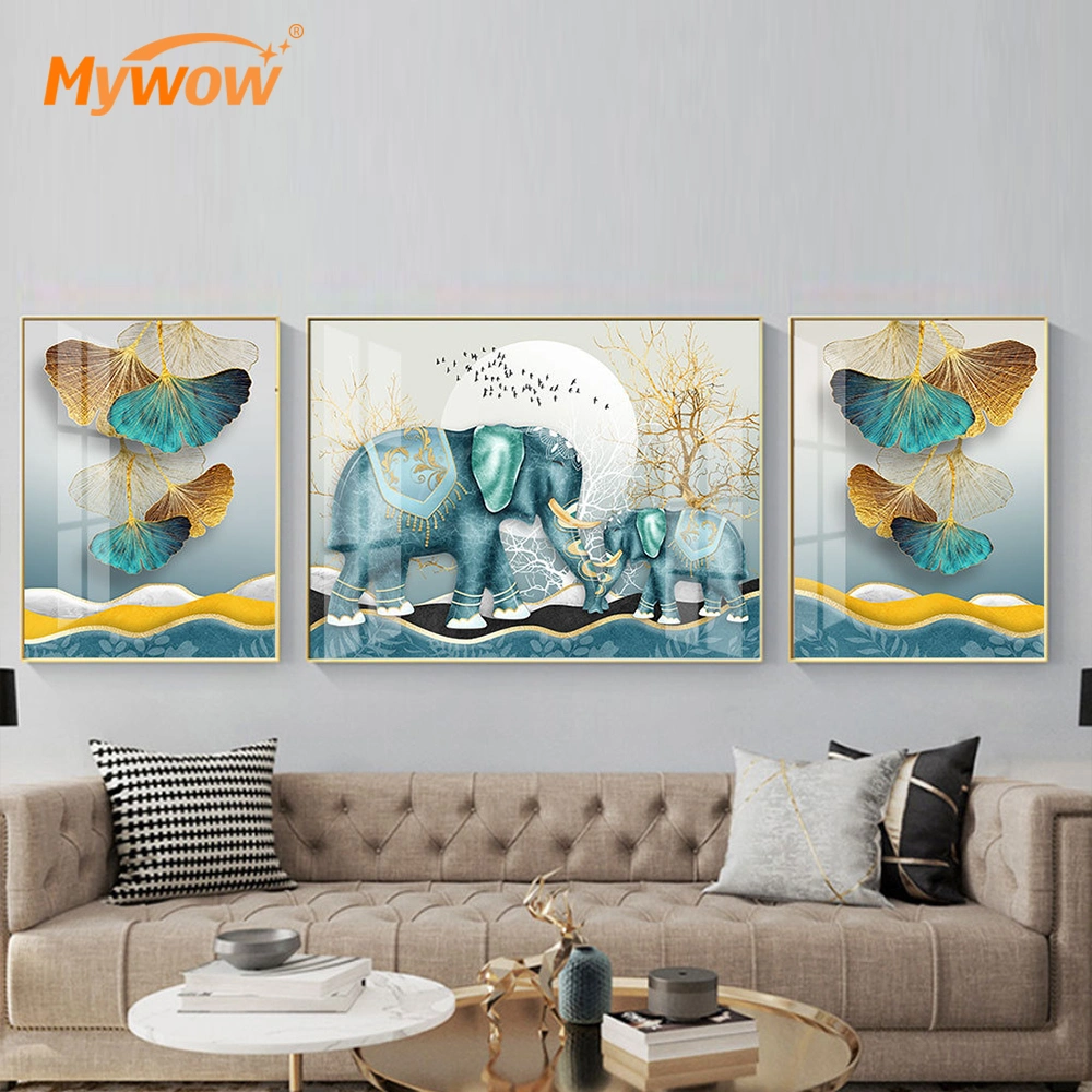 High Quality Bright Color Animal Picture Wall Art Painting for Home Decoration