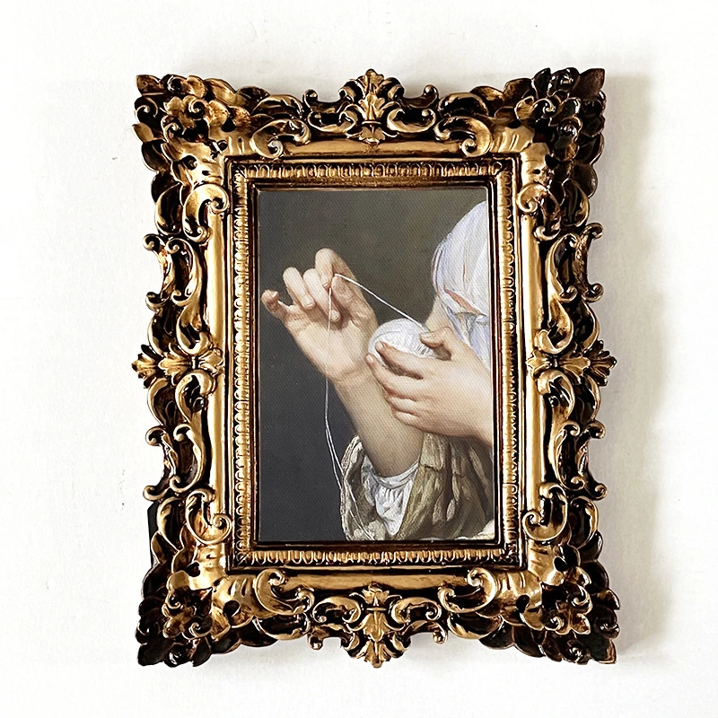 Antique Custom Color Table Decoration Baroque Resin Photo Frame