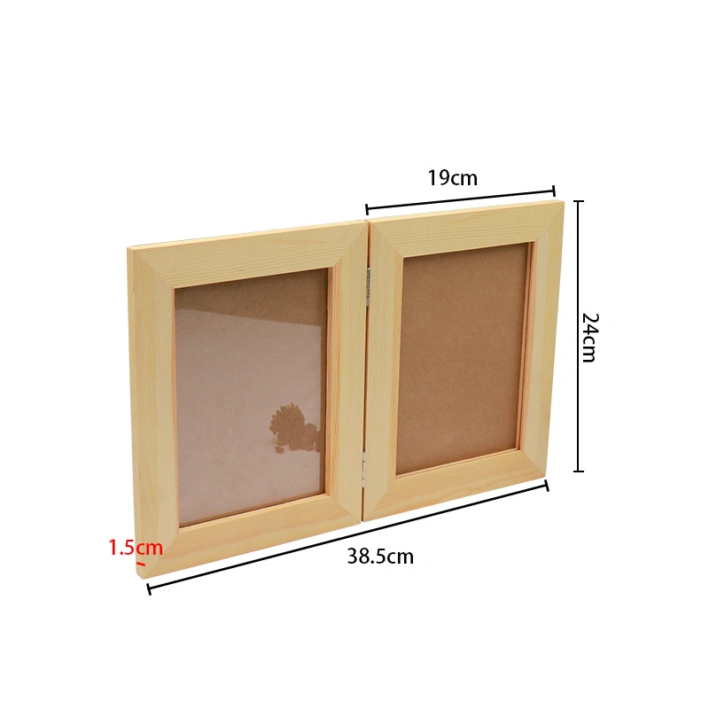 Wholesale Promotional Decoration Home Decor Wall Double Wooden Photo Picture Frame