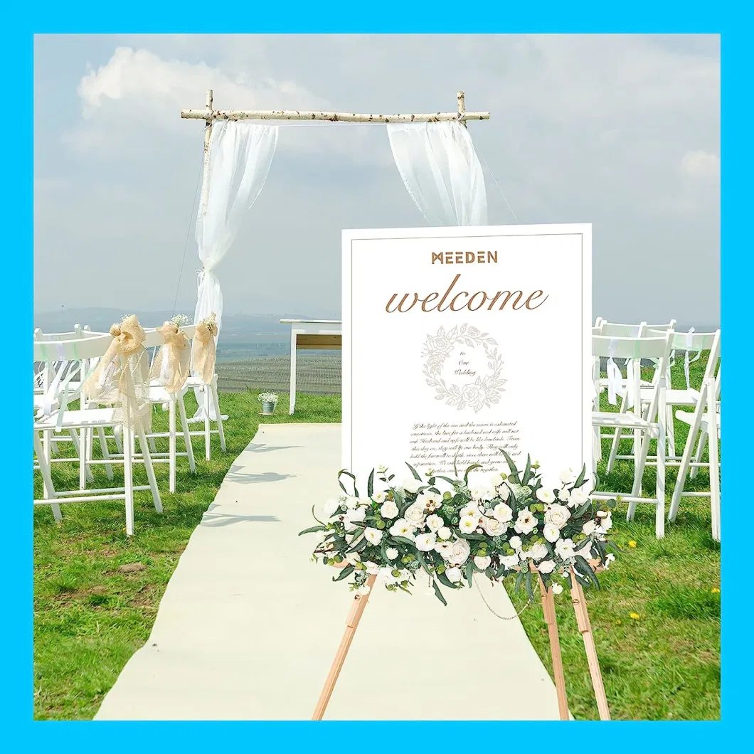 Wooden Tripod Artist Display Easel with Tray, a-Frame Adjustable Easel Stand for Wedding Sign, Foldable Easels