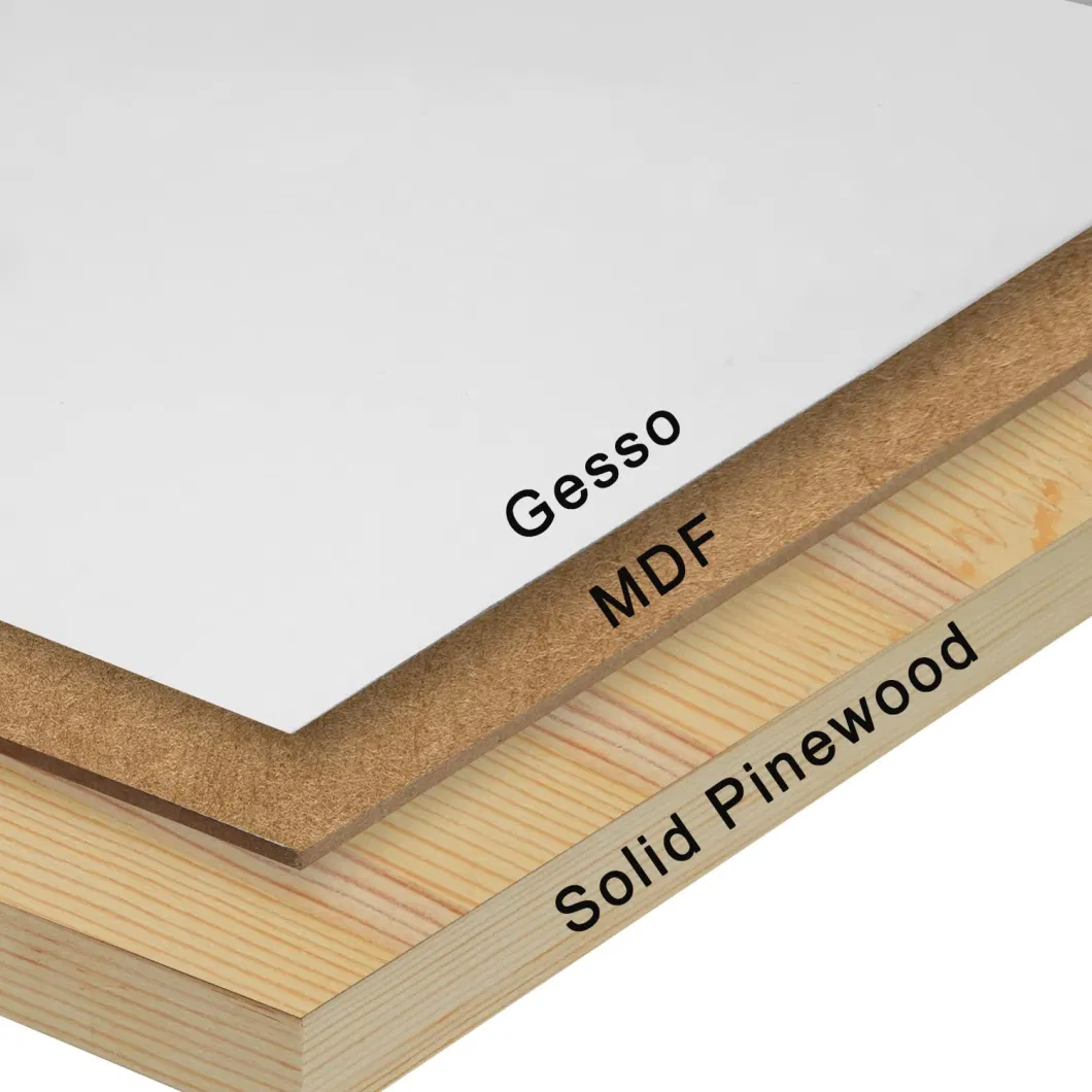 Gesso Wood Painting Board, Wood Panels for Oil &amp; Acrylic Paints, Crafts &amp; Pouring Art