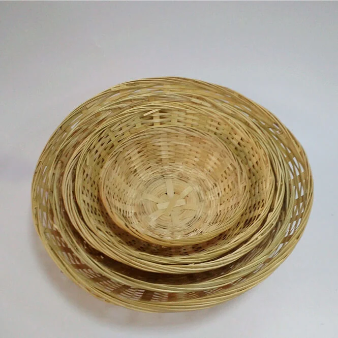 Cheap Woven Colored Wholesale Mini Bamboo Basket for Gift and Fruit Dates