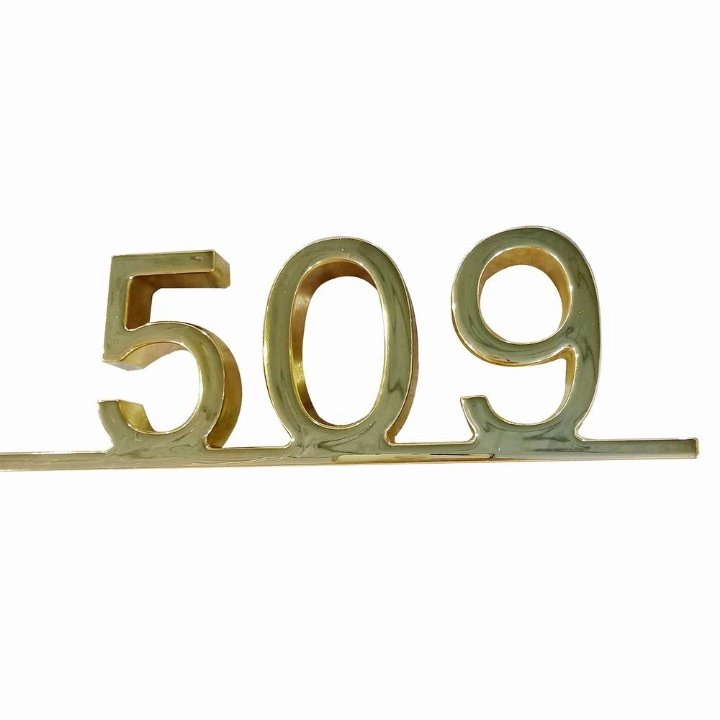 Custom Made Stainless Steel House Address Numbers Sign for Hotel