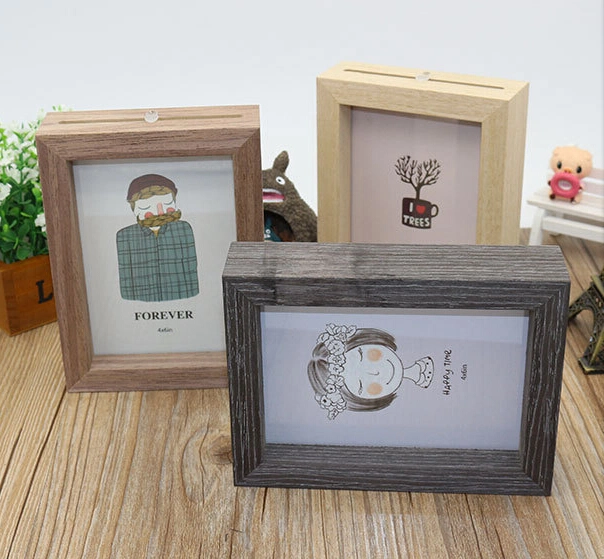 Wooden Book-Shaped Wedding Photo Picture Frames