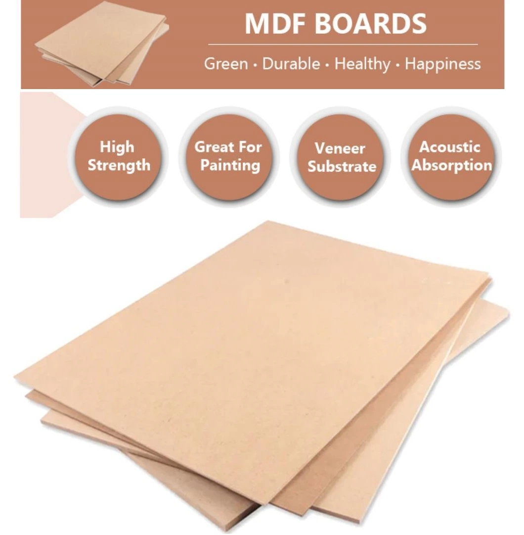 Factory Sanded First-Class MDF/Plain MDF HDF Skateboard MDF Photo Frame