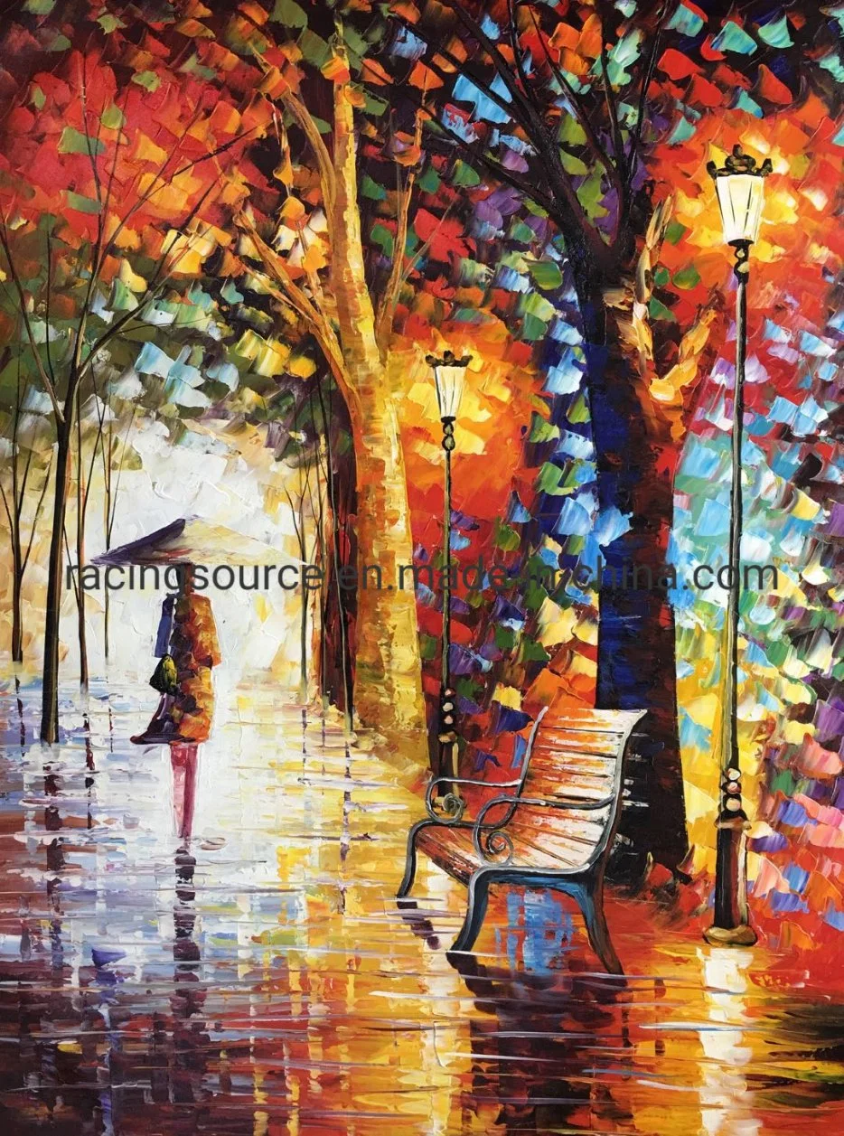 Modern Wall Decor Landscape Canvas Art Palette Knife Reproduction Oil Painting on Canvas