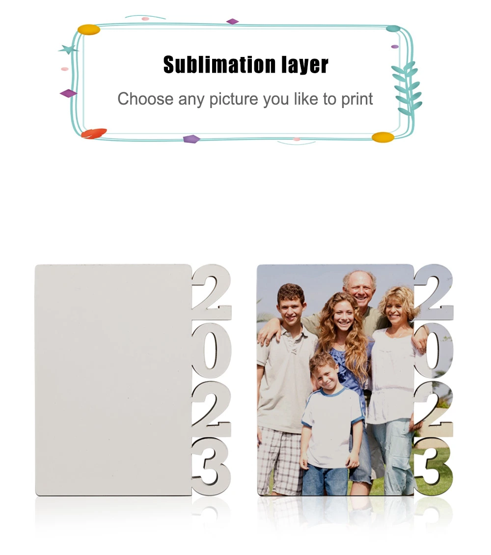 Sublimation Wooden MDF Photo Frame Panel with Cheer