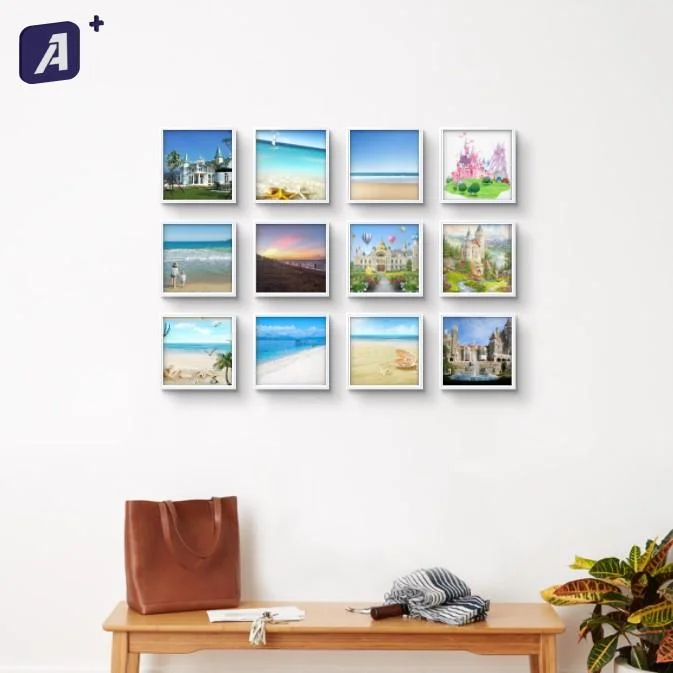 8X8inch Reusable Photo Frame Collage Wall Art Mixtiles