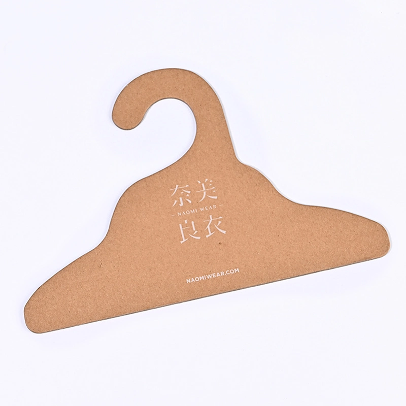 Custom Printed Recycled Biodegradable Kraft Paper Cardboard Kids Clothes Wall Hangers