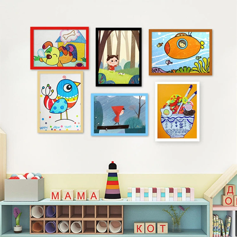 Children&prime; S Picture Frame Mounted on The Wall Creative Photo Display Frame 0701