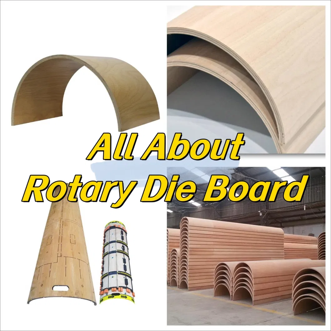 Factory Direct Laser Cut Round Rotary Wood Die Board for Die Making