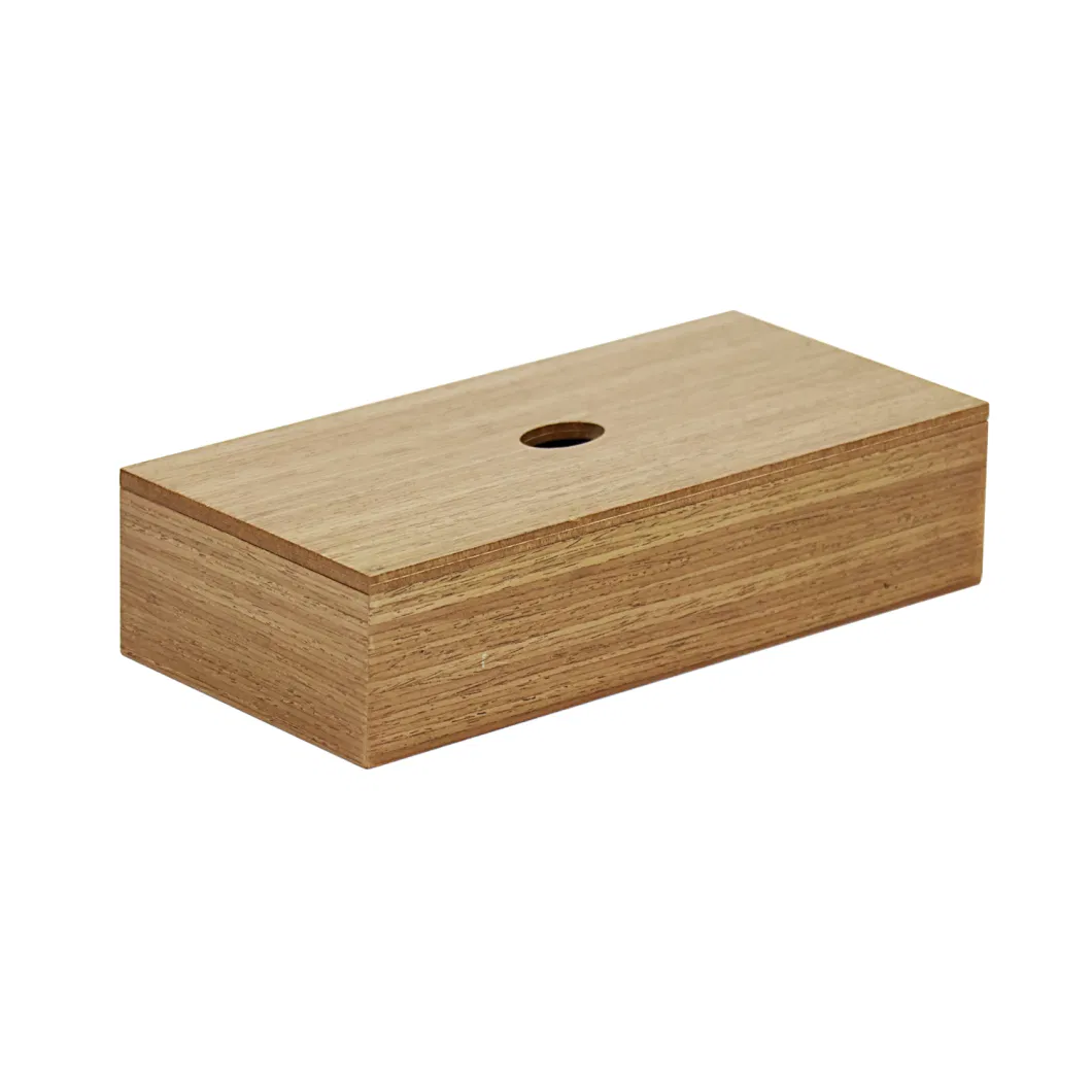 Custom Multifunctional Wooden Napkin Organizer Container Tissue Box Holder