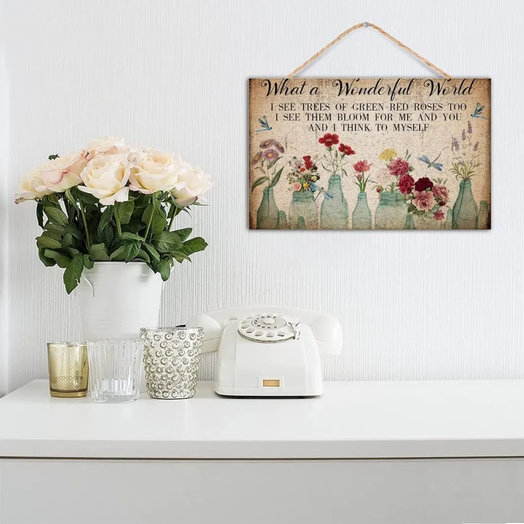 Wooden Hanging Sign Printd Paintings Home