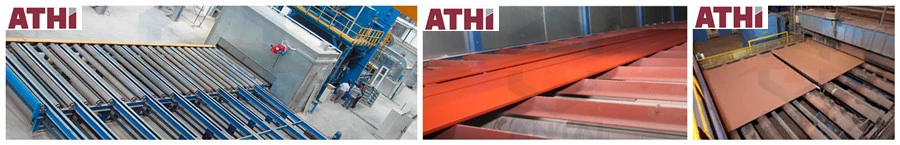 Sheet Metal Steel Plate Shot Blasting Machine and Painting Line