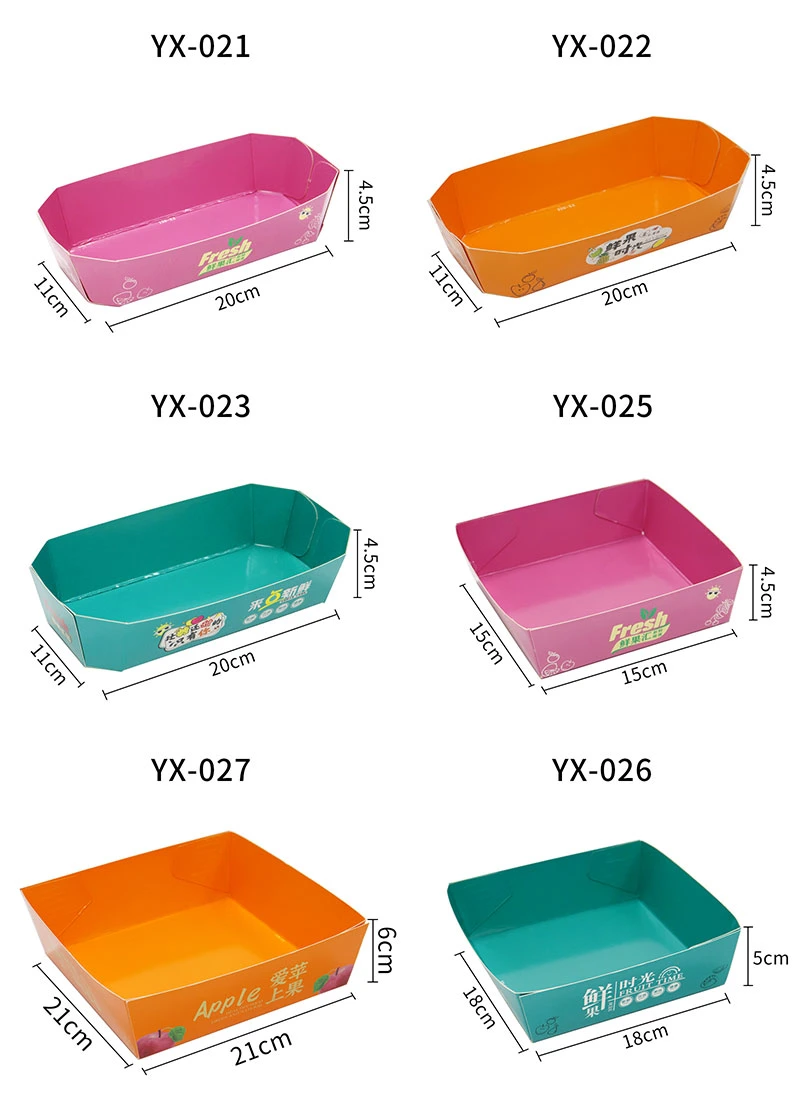 Paper Fole Boat Tray Coating Fast Food Paper Tray