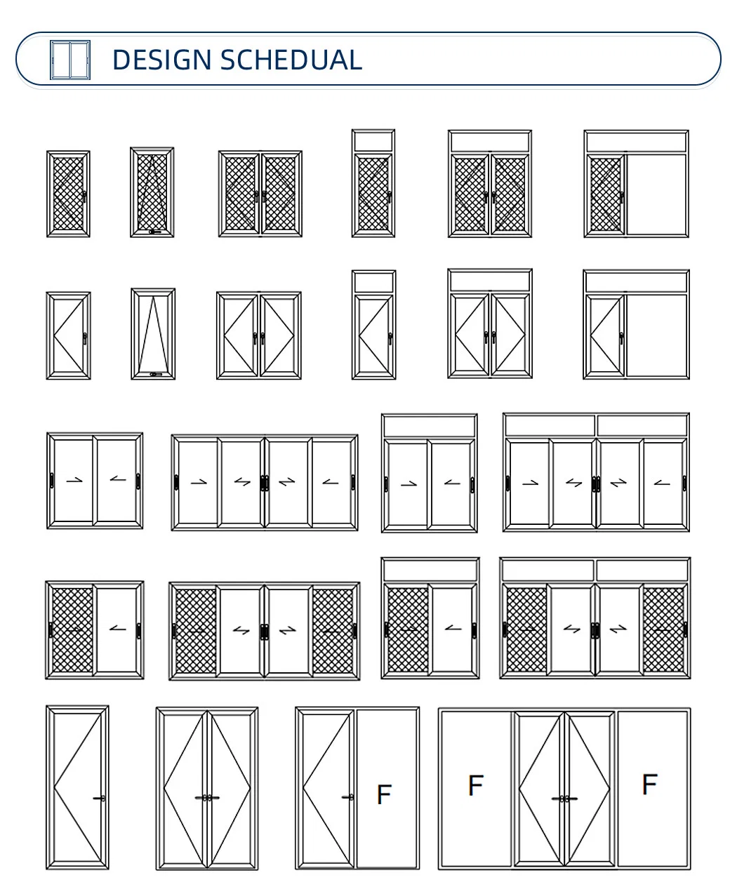 Double Glazed Aluminum Casement Window with Mesh