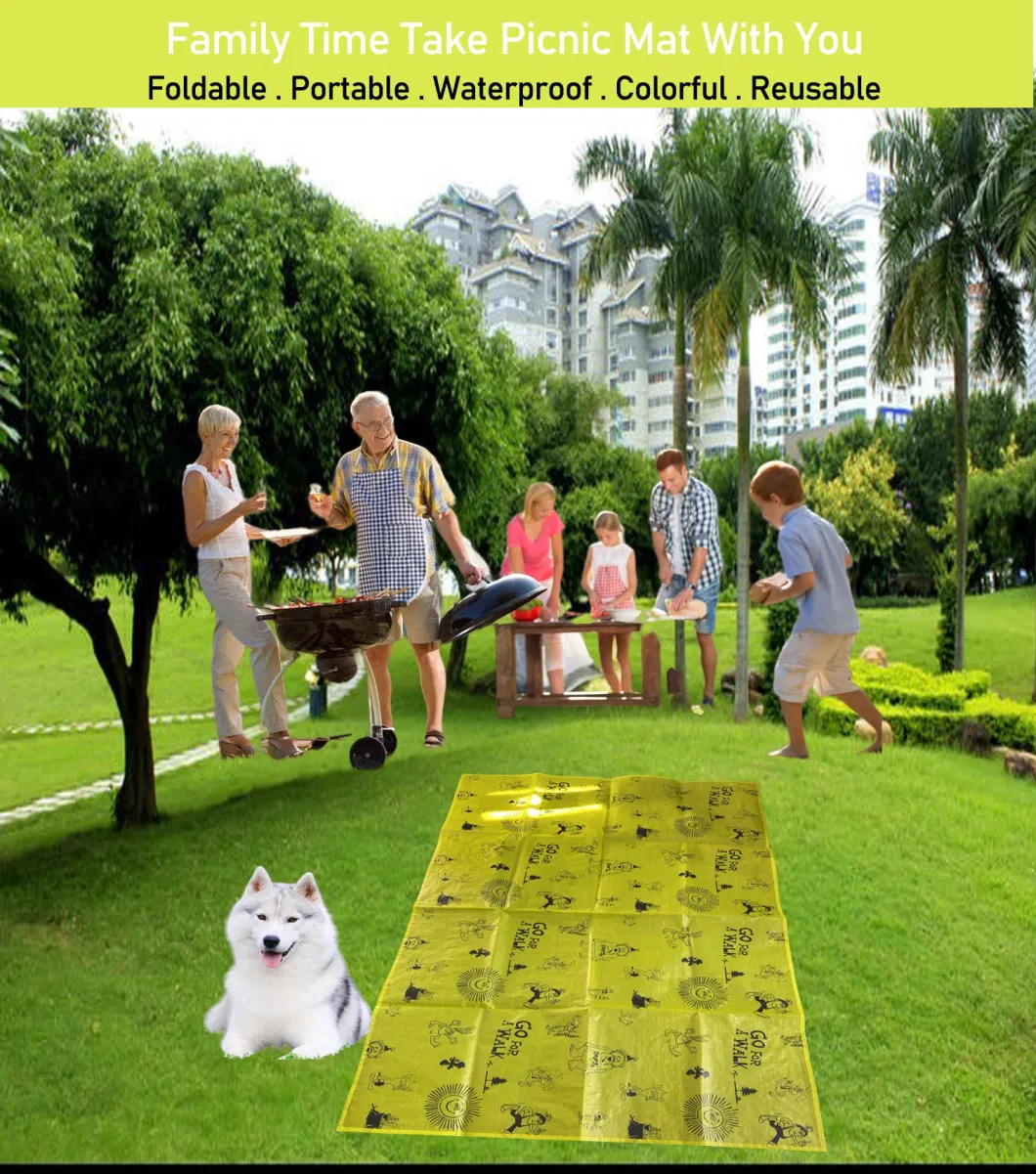 Wholesale Waterproof Foldable Outdoor Camping Mat Extra Large Beach Mat