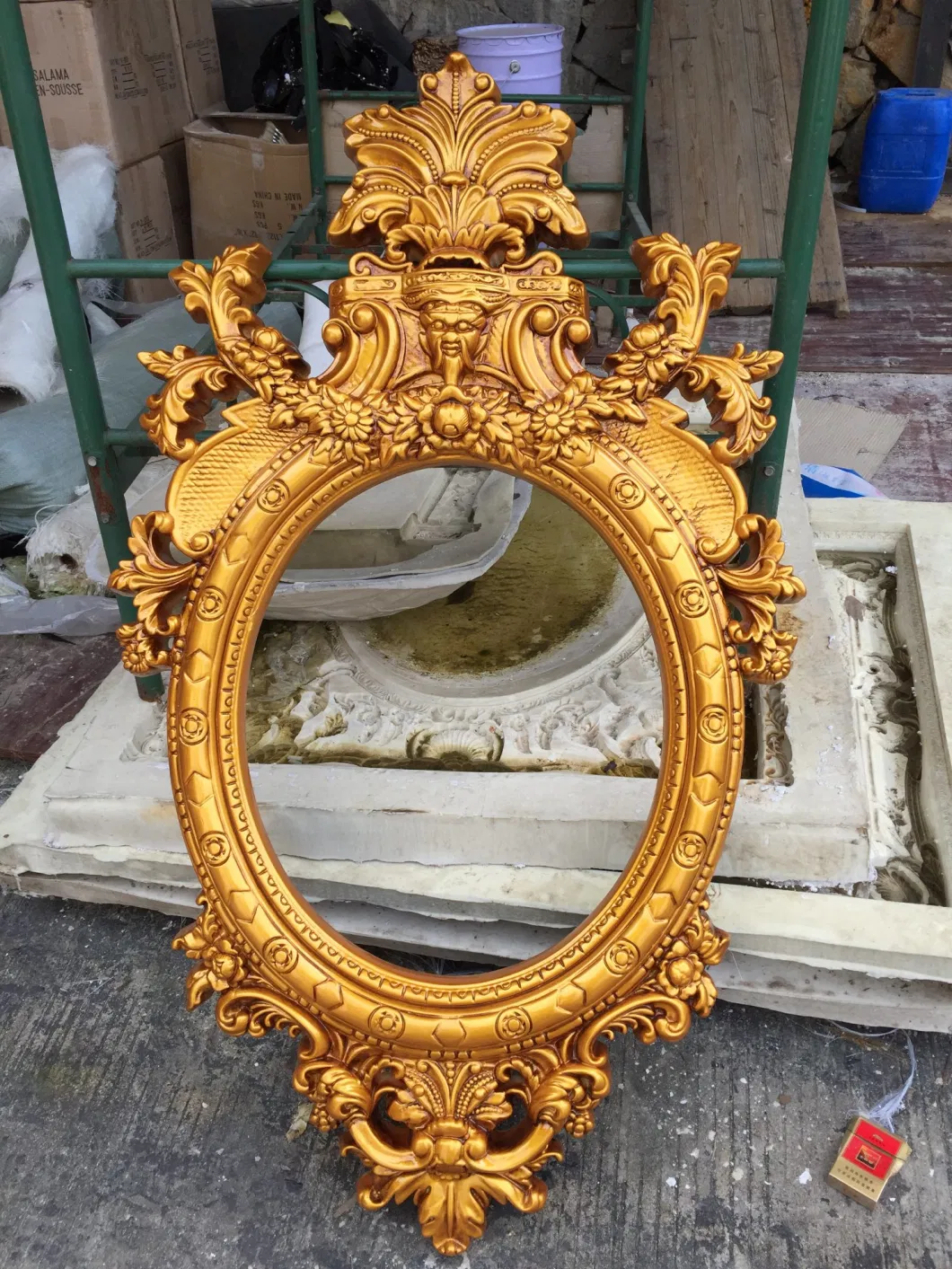 New Arrival Gallery Usage Royal Look PU Picture Painting Mirror Frame