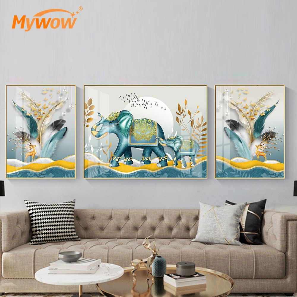 High Quality Bright Color Animal Picture Wall Art Painting for Home Decoration