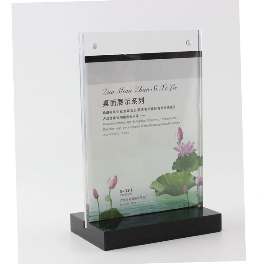 Acrylic Desktop Double Side Clear Photo Holder Picture Frame