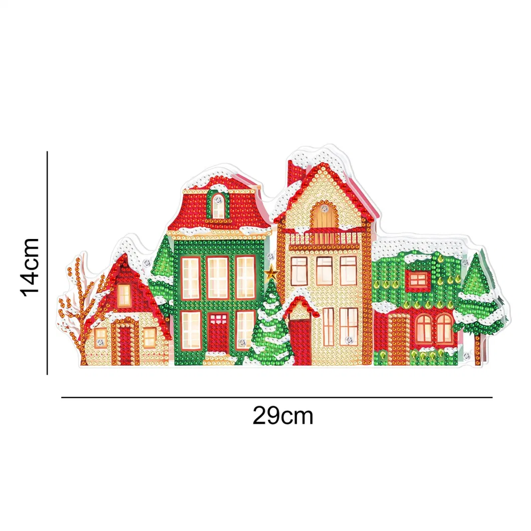 5D Diamond Painting Christmas LED Light for Home Decoration