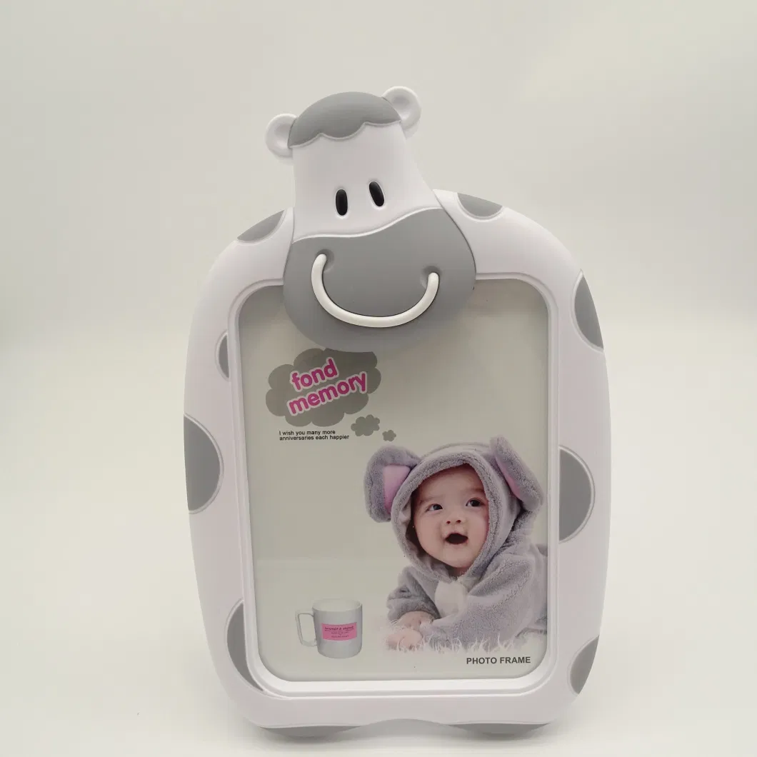 Cartoon Cute Daity Cow High Quality Plastic Lightweight Memorial Photo Frame