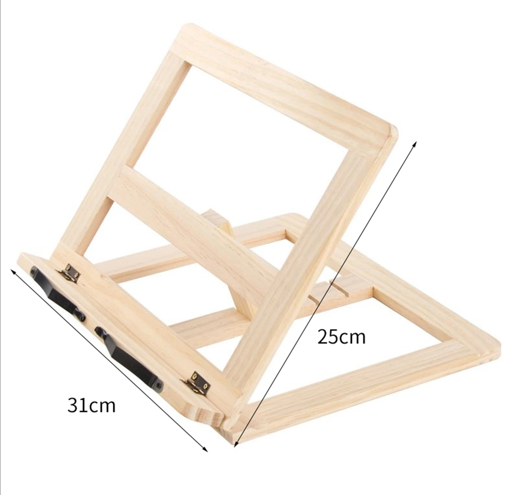 Wooden Drawing Board Bookrest Table Easel for Desktop Decoration