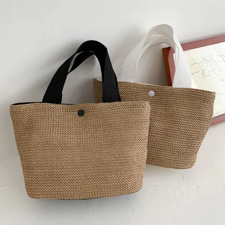 Wholesale Women Natural Extra Large Tote Handwoven Summer Beach Straw Shoulder Bag