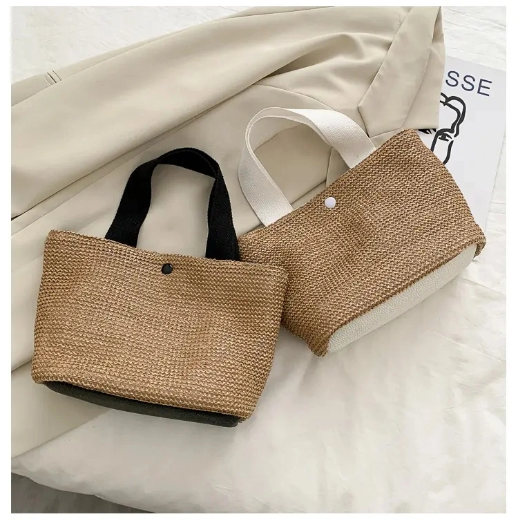 Wholesale Women Natural Extra Large Tote Handwoven Summer Beach Straw Shoulder Bag