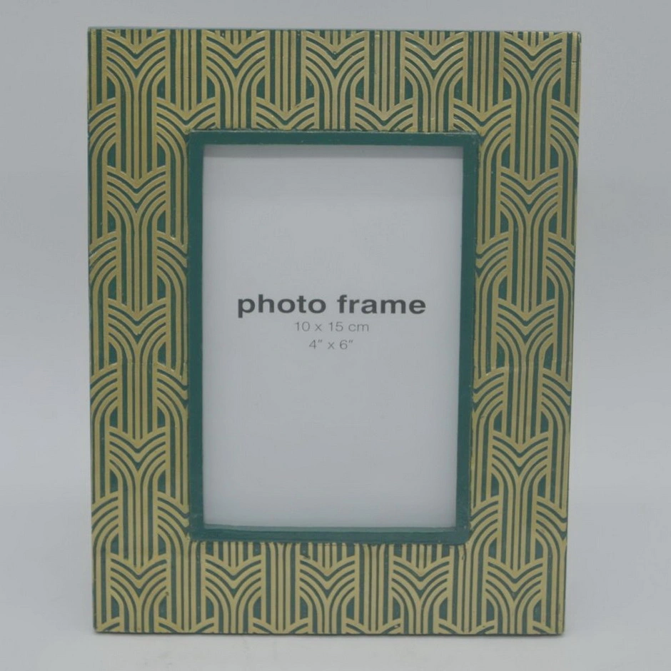 Antique Wood Single Opening Photo Frame