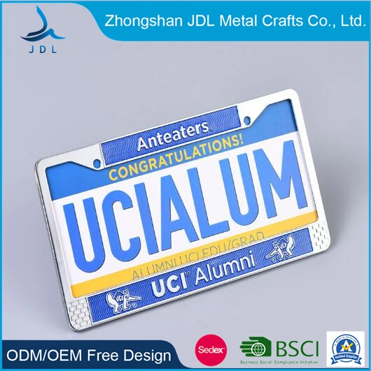 Wholesale Blank Reflective 3D Japan License Epoxy Gift Sublimation Blank Antique Finish Digital Photo Car Number Plate Frame