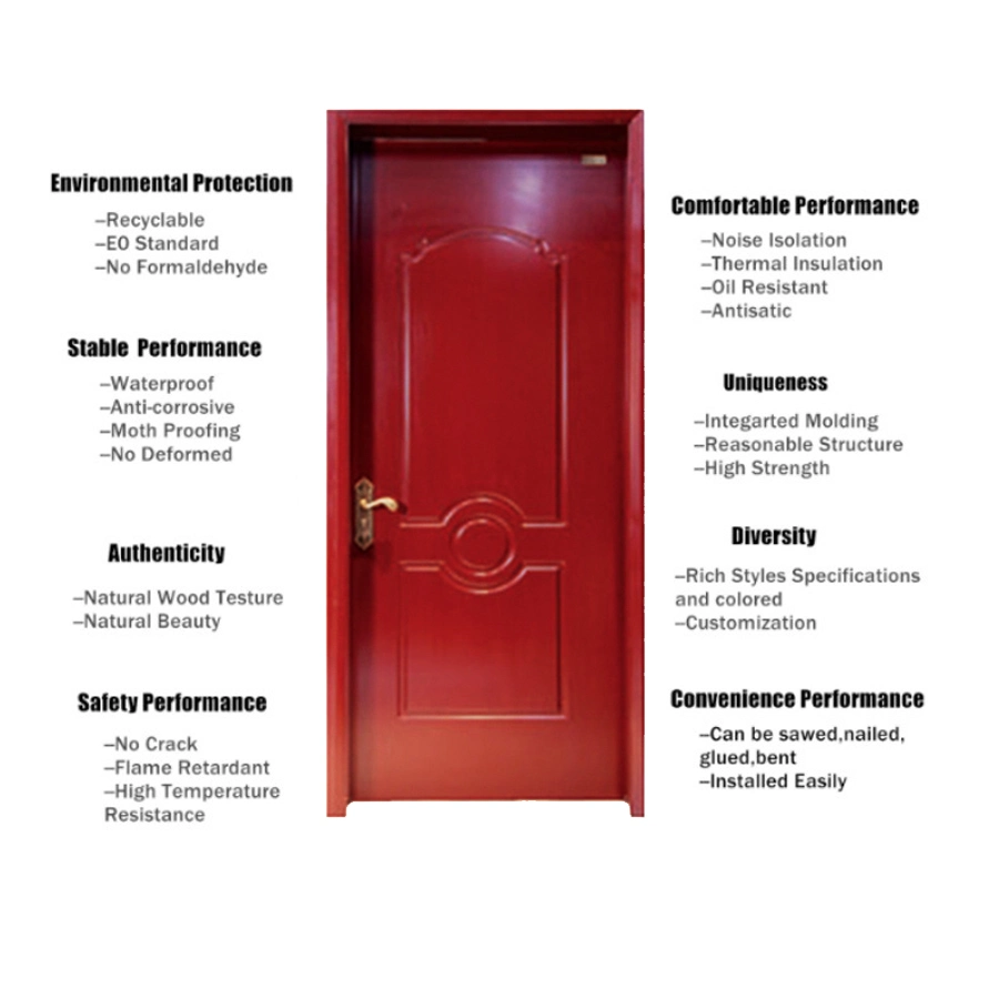 Multi-Color PVC Film Coated Interior WPC Door