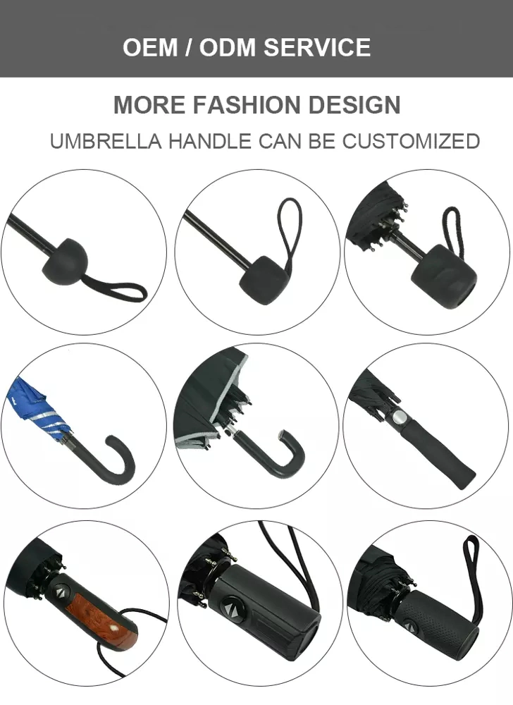 Custom Logo Long Shaft Golf Umbrella Holder with EVA Handle