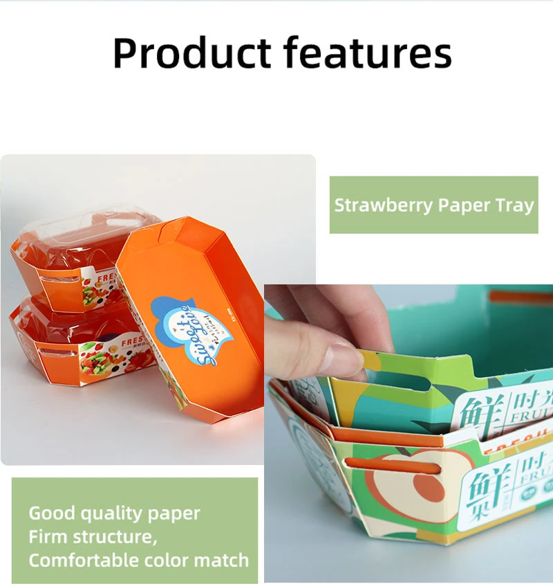 Paper Fole Boat Tray Coating Fast Food Paper Tray