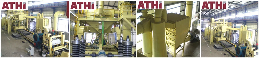 Sheet Metal Steel Plate Shot Blasting Machine and Painting Line