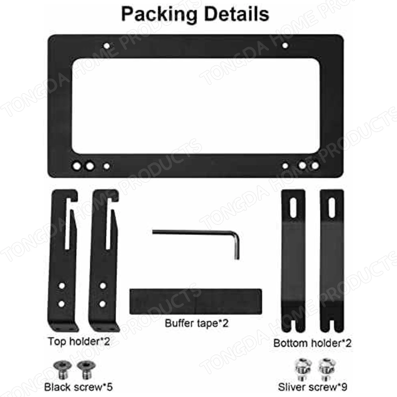 Aluminum Alloy License Plate Frame Us Standard Car License Plate Frame for Tesla Model Y