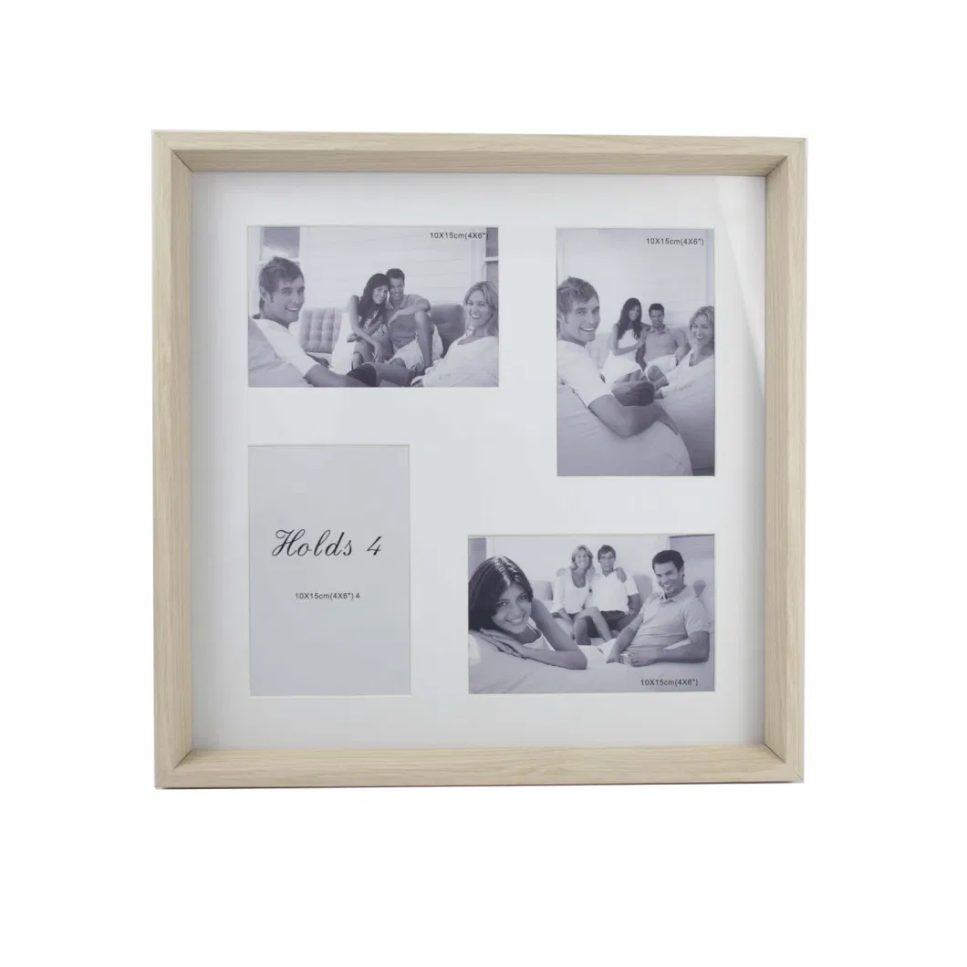 Wall Mounted Collage Photo Frame Multi Openings Picture Frame