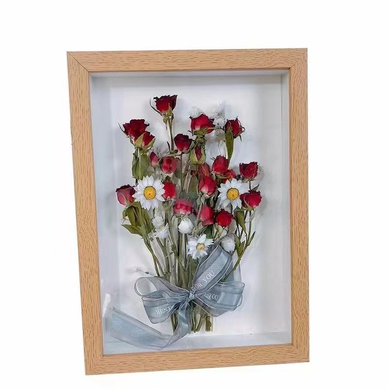 Calendar Display Case Floating Picture Shadow Box Wood Photo Frame