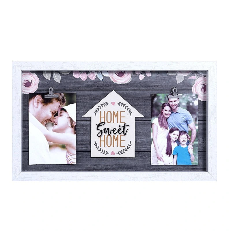 MDF Photo Frame Display Collage Clip Holder Picture Frame