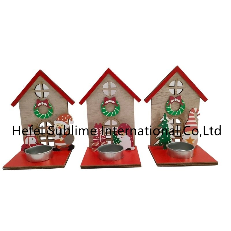 House Christmas Ornaments 3D Wooden Home Sweet Home Hanging Ornaments Housewarming Gift Ideas Xmas Decorations