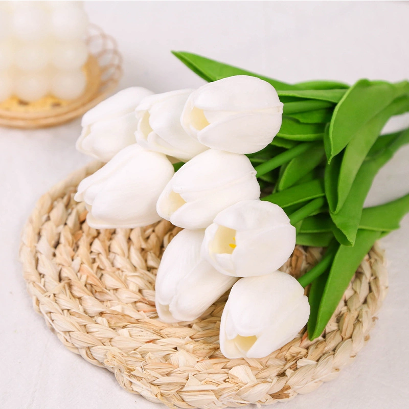 Tulip Simulation Flower Home Decoration Ornaments Wedding Photography Props Fake Flowers