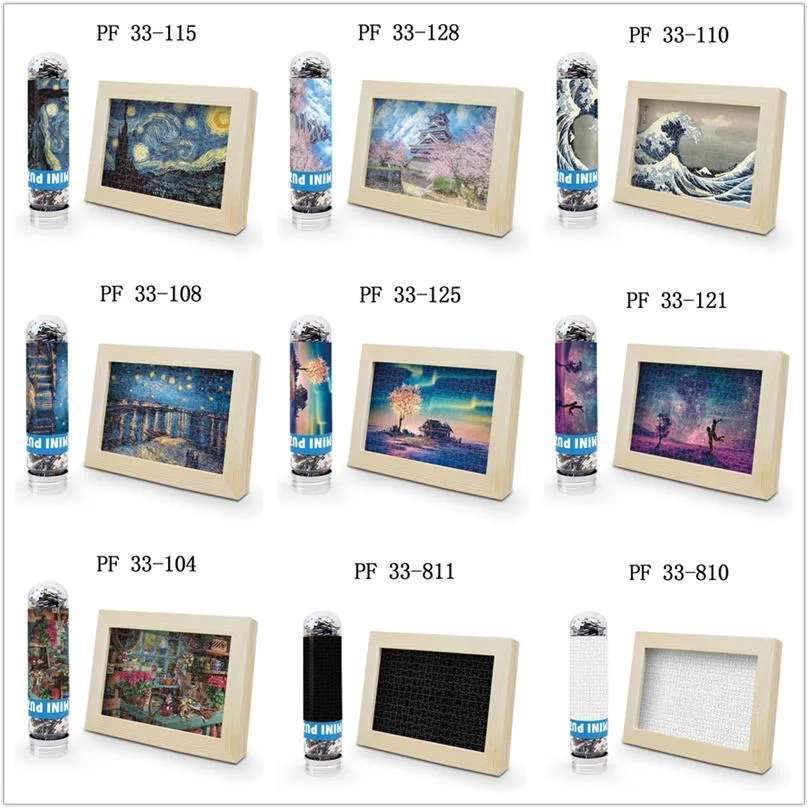 The Great Wave off Kanagawa Jigsaw Puzzle 150PCS Micro Puzzle with Photo Frame Kids Puzzle