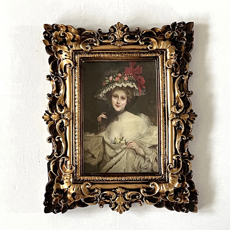 Antique Custom Color Table Decoration Baroque Resin Photo Frame