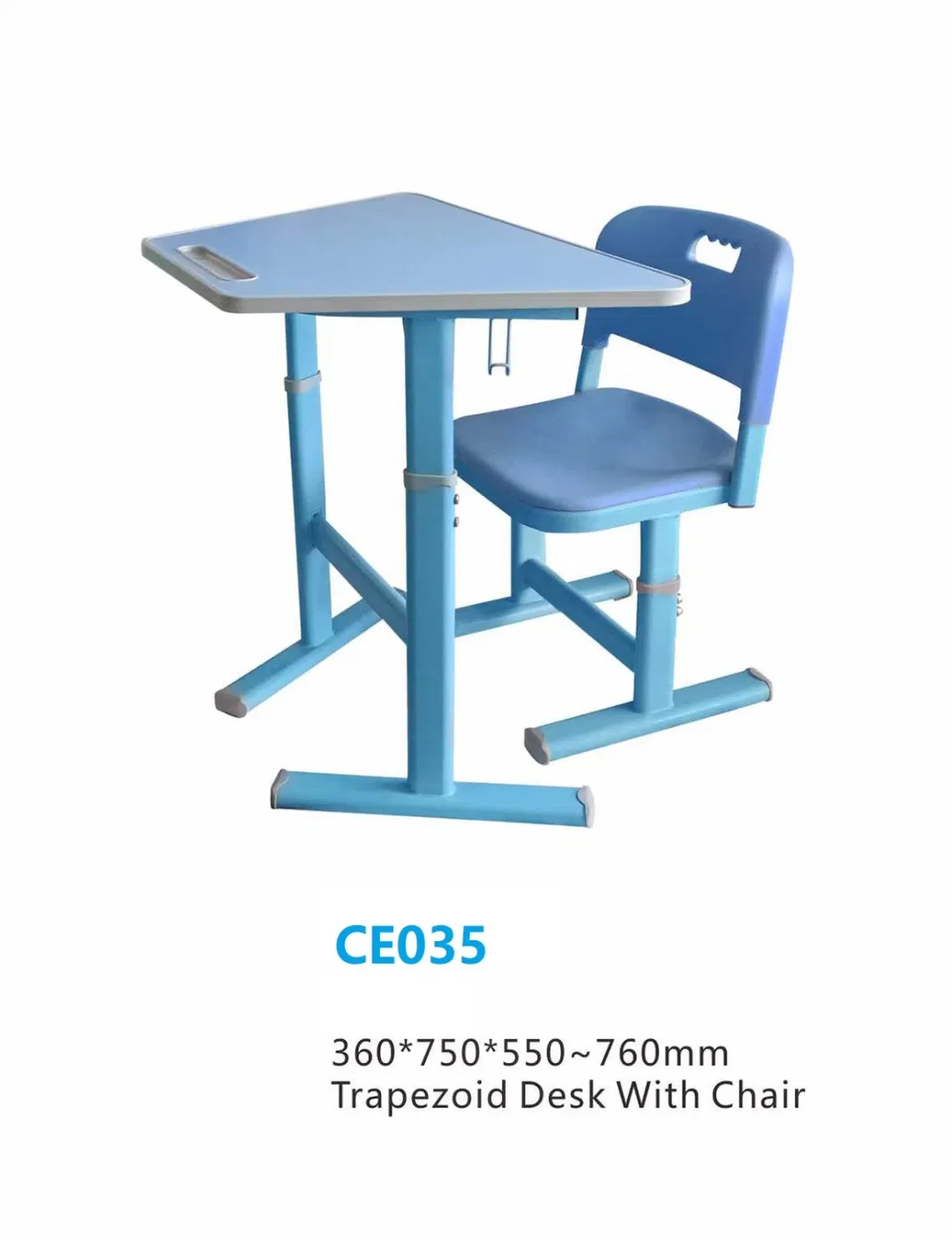 Modern School Classroom Furniture, Trapezoid Student Table Furniture, Preschool Children Furniture, Kindergarten Metal Furniture, Primary School Furniture