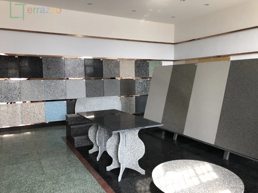 Indoor Decoration, Elegant Grey Color Artificial Cement Stone Tiles